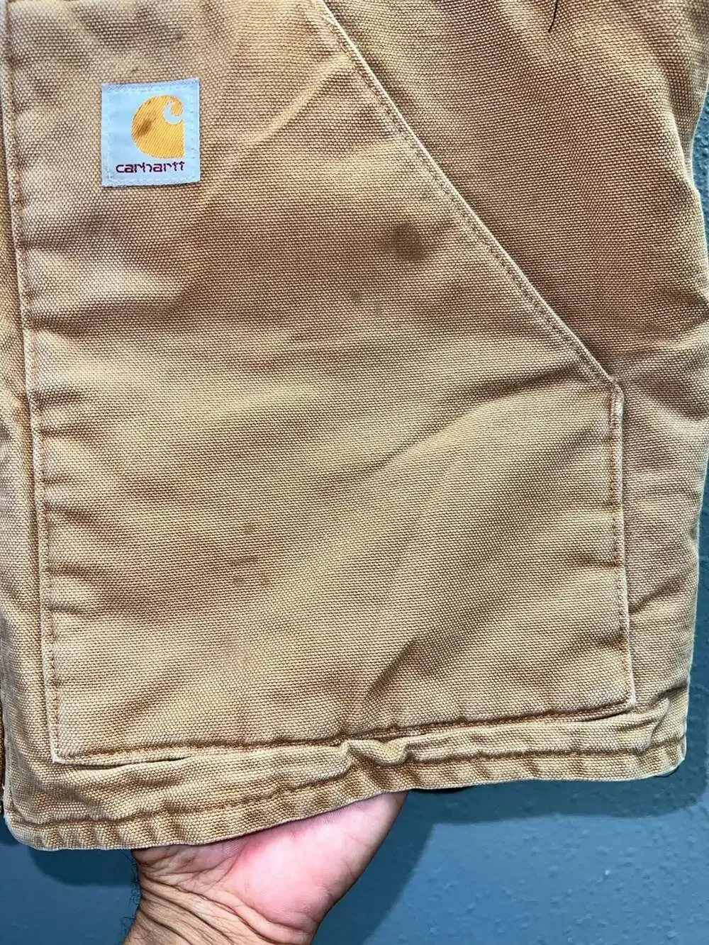 Vintage Carhartt Duck Canvas Quilt Lined Vest Carhartt Brown  Large Regular 0234